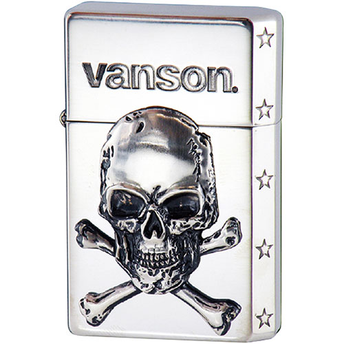 vanson × GEAR TOP V-GT-03 クロスボーンスカル シルバー | ペンギン