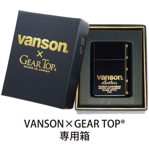 vanson × GEAR TOP V-GT-04 クロスボーンスカル ブラック | ペンギン