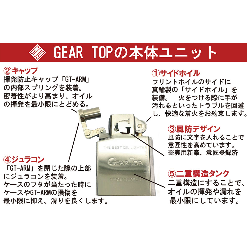 GEAR TOP：ワイルド ブラス：7バレッツ：オイルライター